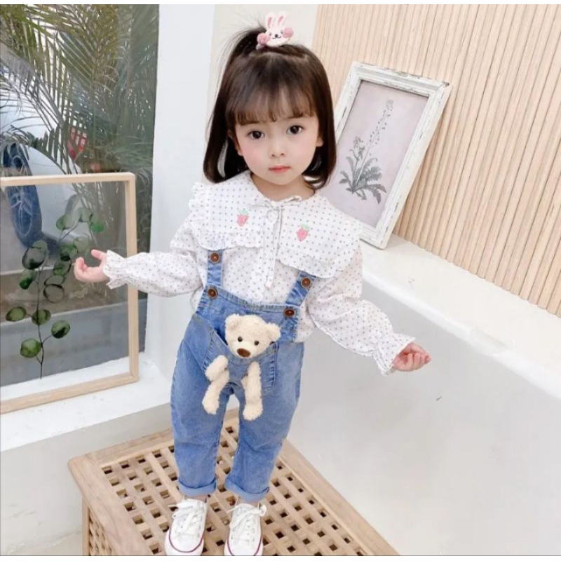 CELANA KODOK OVERALL ANAK LAKI-LAKI PEREMPUAN USIA 1-5 TAHUN JUMPSUIT