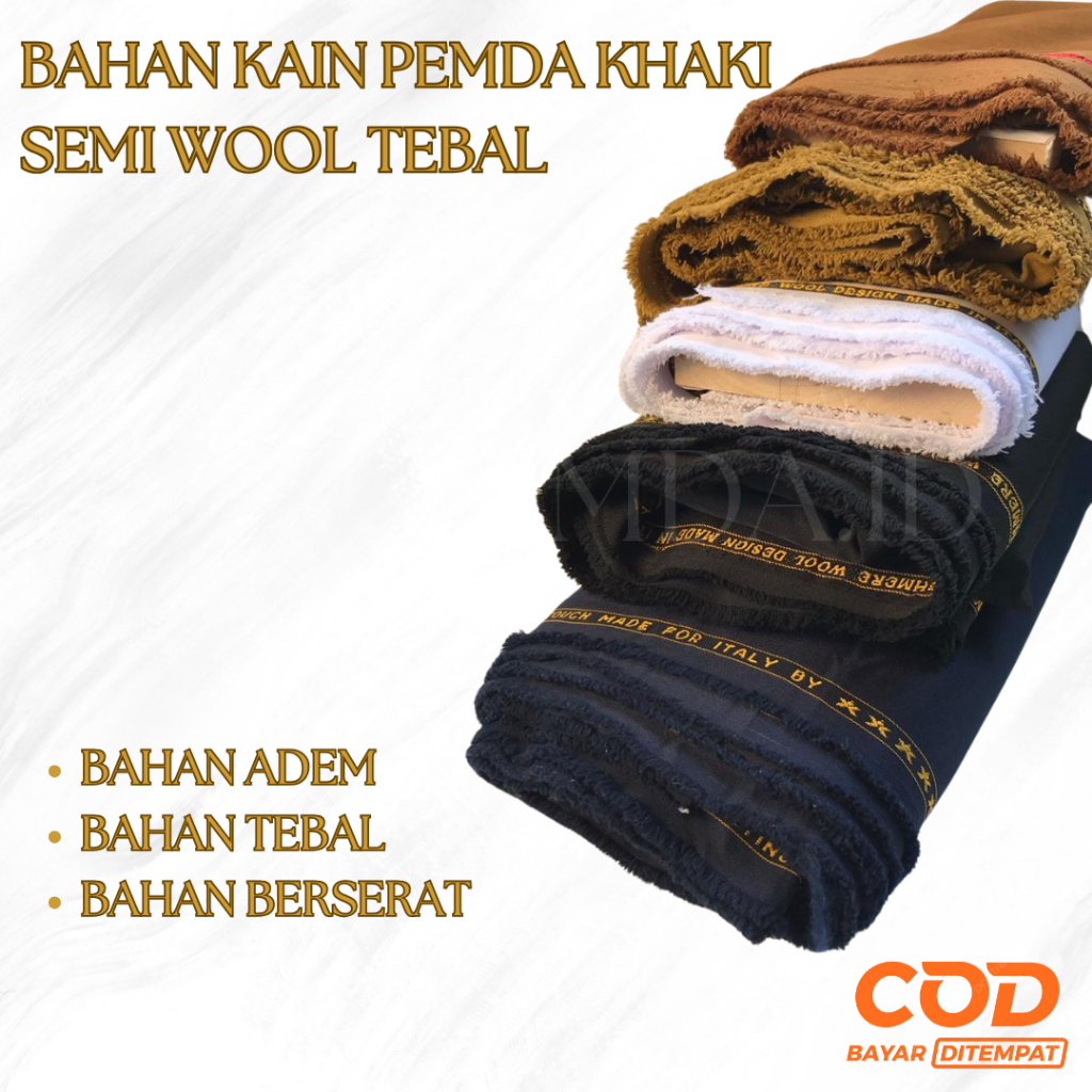 Bahan Semi Wool Grand Platinum Kemeja / Celana / Blazer Pemda Satpol PP Jaksa