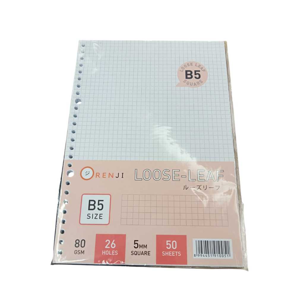 

Gramedia Batam - Orenji Loose Leaf B5 Square/Kotak