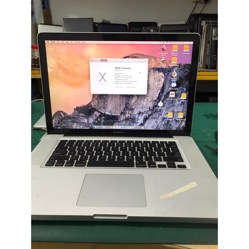 MACBOOK PRO 15 INC A1286 2011 CORE i7 MAINBOARD