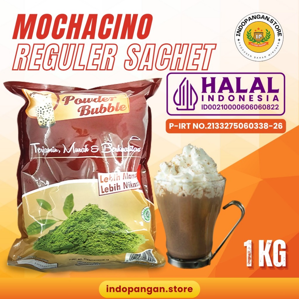 

Powder Rasa Mochachino 1 Kg (MIX GULA) Kemasan Sachet - Bubuk Minuman Rasa Mochachino 1 Kg