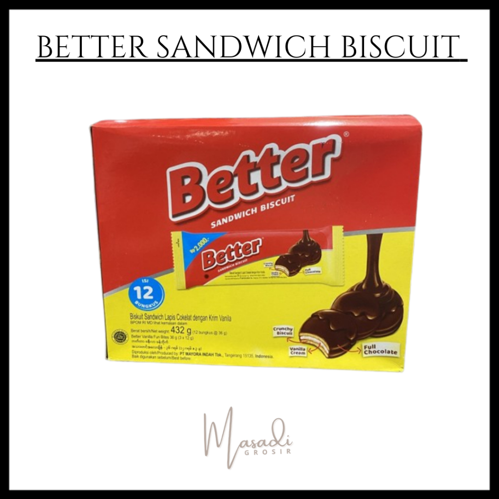 

BETTER SANDWICH BISCUIT 1 BOX 12 | BETTER 2000