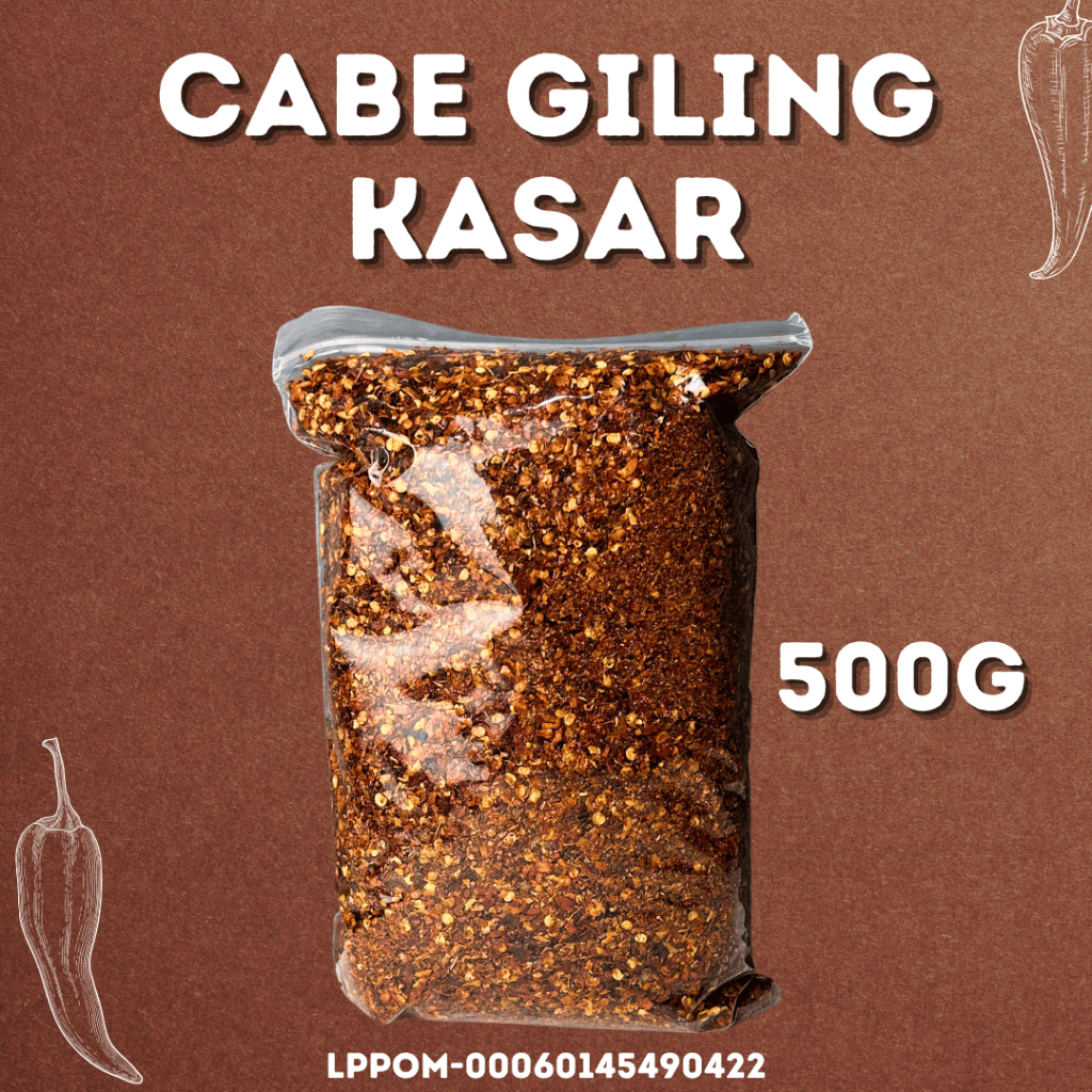 

Cabe Giling Kasar 500 GR Kualitas Premium Flake Chilli Kasar/Chilli Flake 1 KG Cabe Kasar