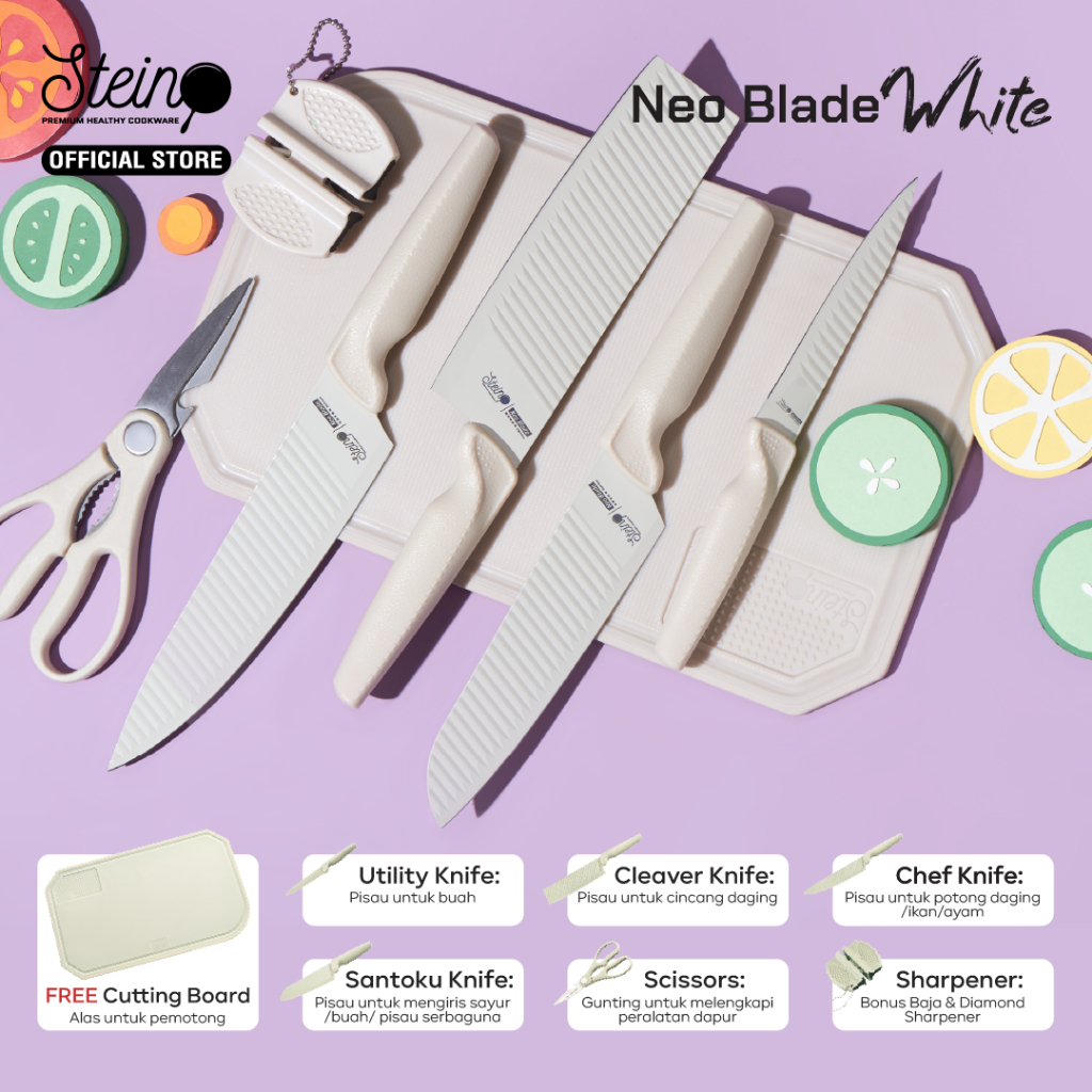 STEIN Neo Blade White 7in1 [PISAU SET + TALENAN)