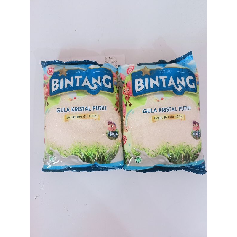 

Bintang Gula Kristal Putih Berat Bersih 450g
