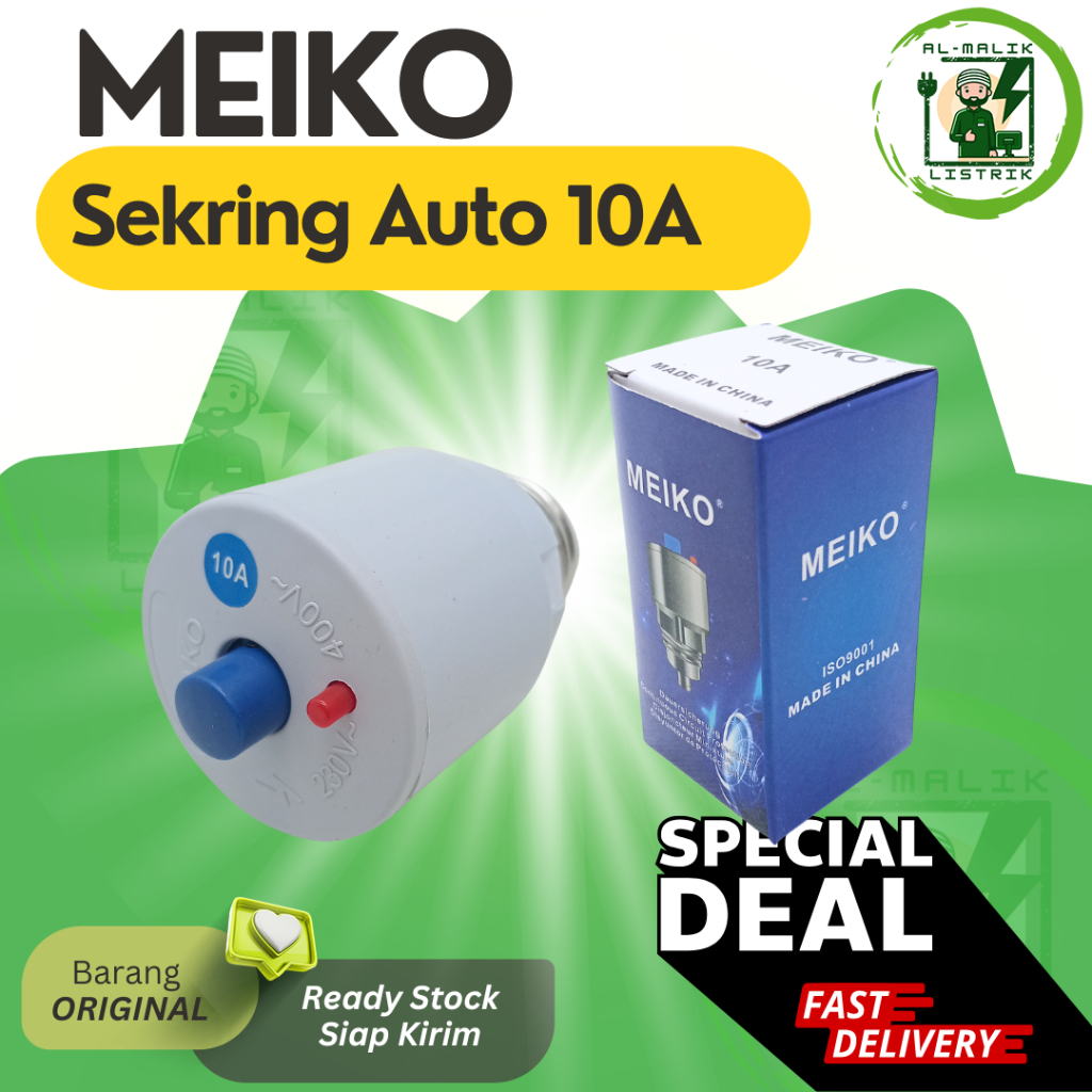 Sekring Auto Meiko 10A 16A 6A Sekring Otomatis Pemutus Arus Listrik