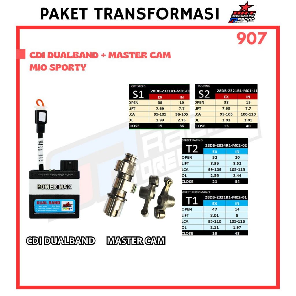 Paket CDI - Noken AS - RRA Mio Sporty - BRT Promo 907