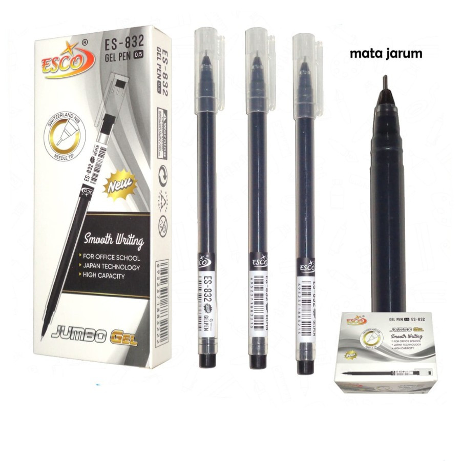 

1 LSN / 12 PCS Gel Pen ESCO ES-832