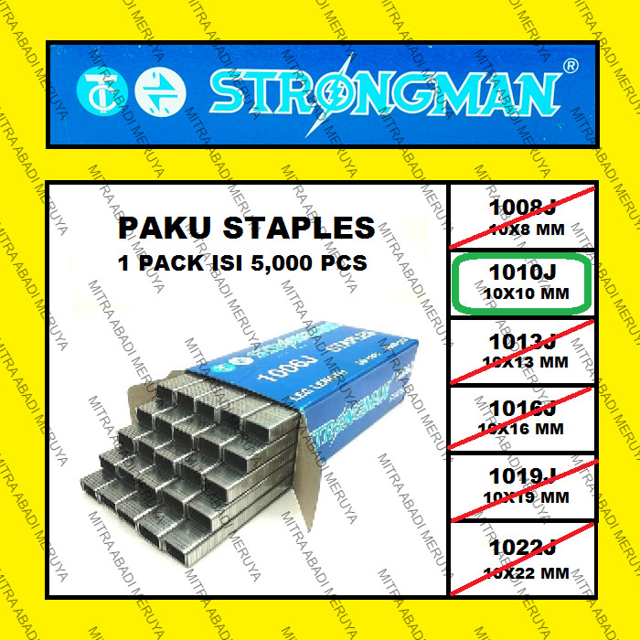 

Paku Staples Tembak Strongman 1010J Paku Tembak