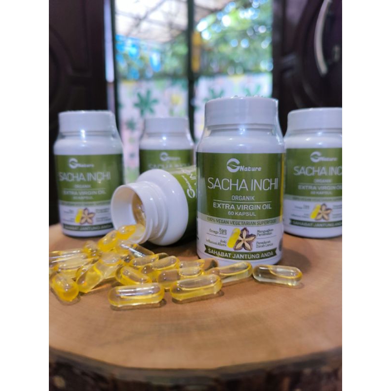 Omega 3,6,9 Vegan Sacha Inchi Oil Organik 60 Kapsul Vegan