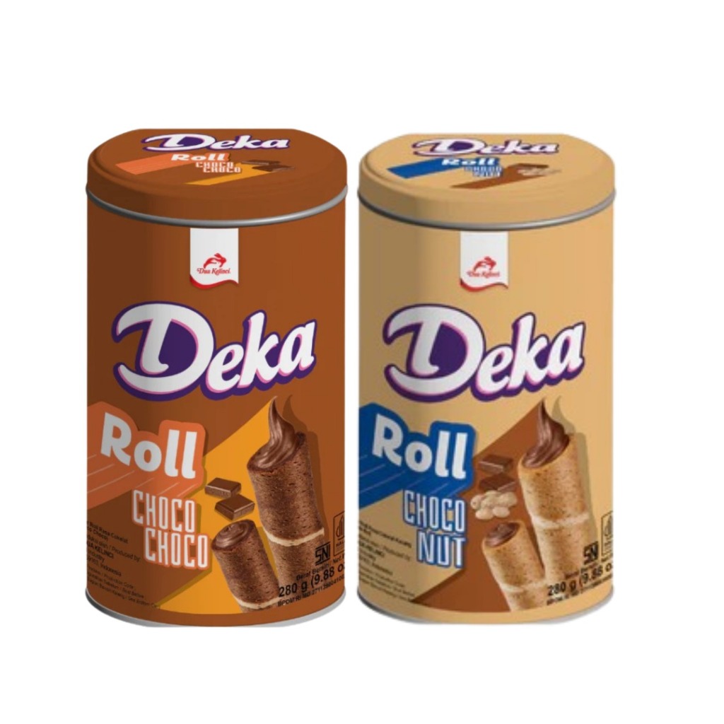 

Deka Roll 280gr Waferoll Rasa Chocolate Choco Nut Astor Kaleng Rasa Coklat Kacang