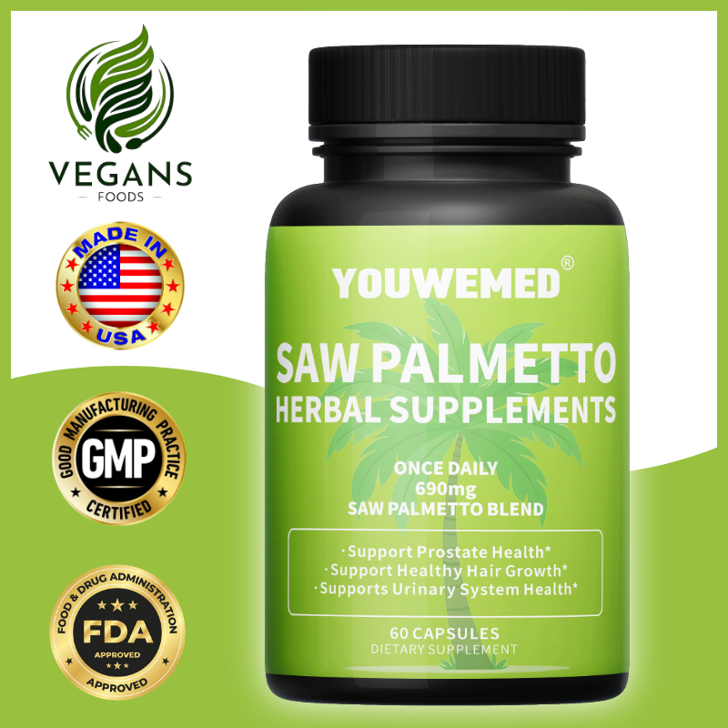 Saw Palmetto, Suplemen untuk Mengurangi Gejala Pembesaran Prostat, 60 Kapsul