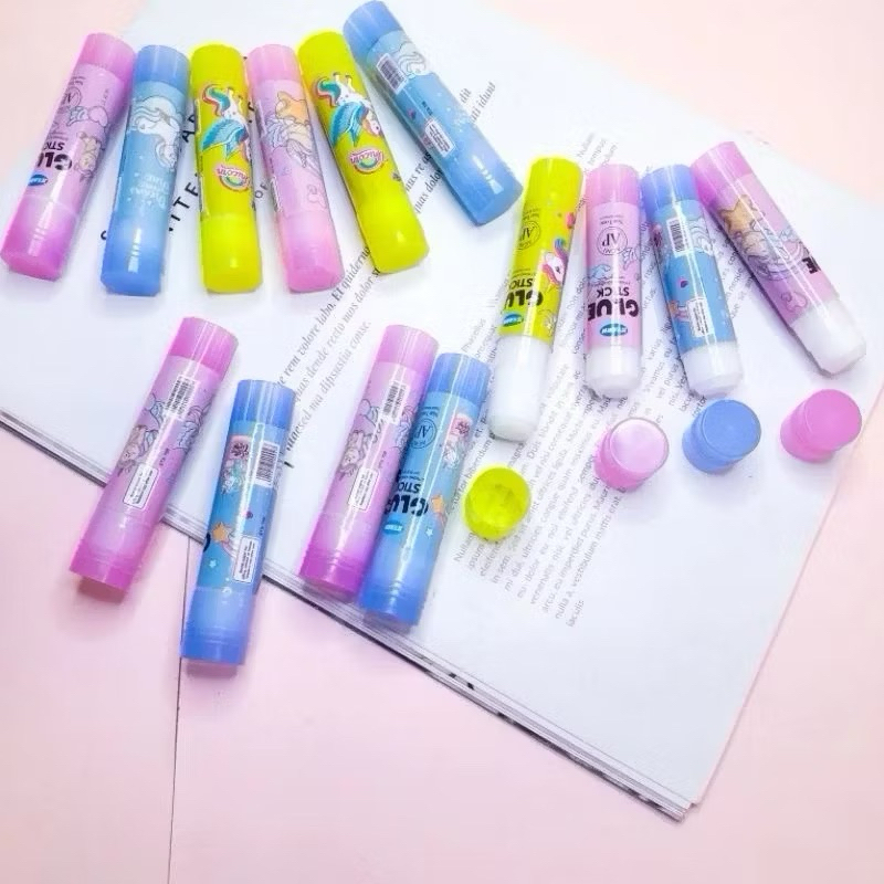 

GB (ISI 24 PCS) LEM GLUE STIK 10 GRAM/LEM STICK/LEM MURAH/LEM FANCY/GLUE STIK FANCY