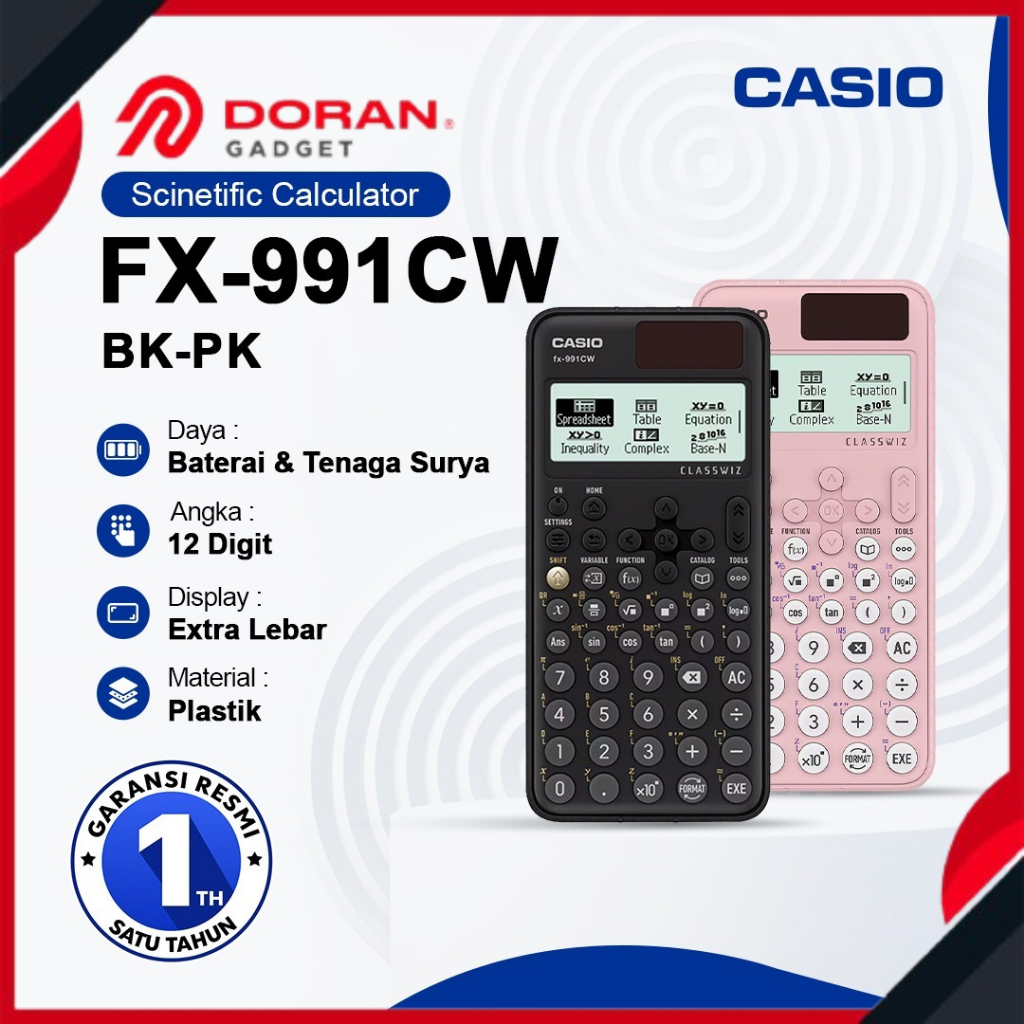 

CASIO FX-991CW Kalkulator Scientific - Garansi Resmi 1 Tahun
