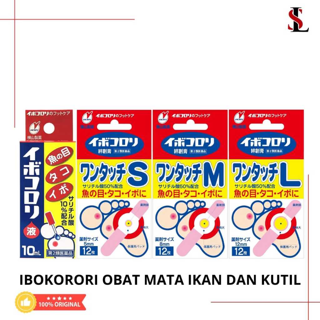 Ibokorori Plester Mata Ikan Corn & Obat Kut Original Jepang