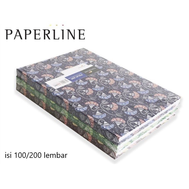 

Buku Paperline Hardcover Folio/Quarto [Isi 100/200 Lembar]