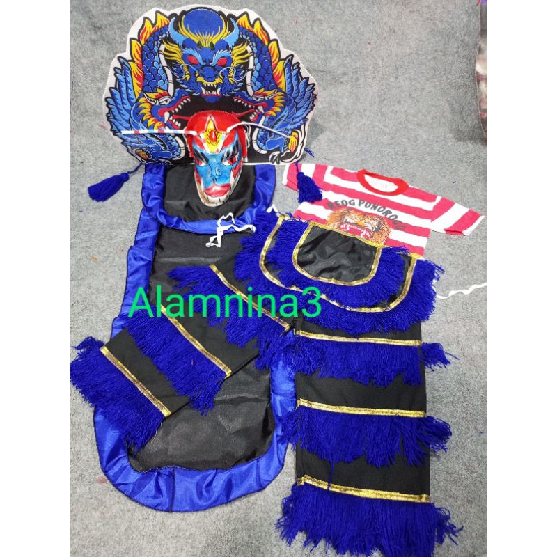 celana kaos reog Ponorogo caplokan satu paket