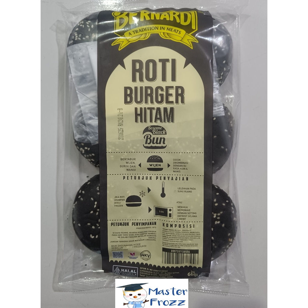 

Bernardi Roti Burger Hitam isi 6's 300gr