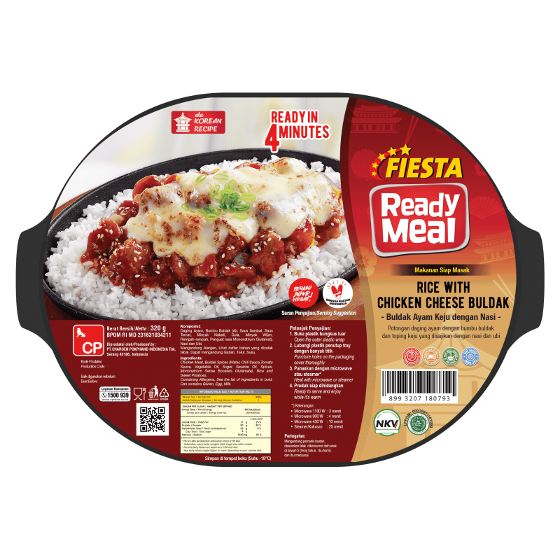 

Fiesta ready meal rice with chicken cheese buldak