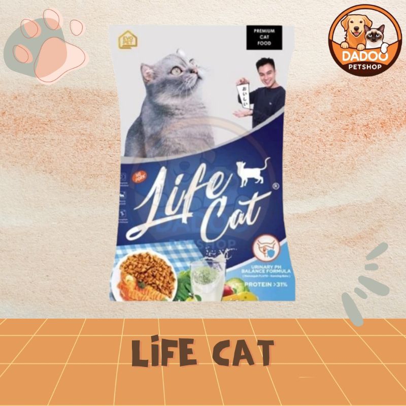Life Cat Dryfood 1kg Makanan Kucing Kering Baim Wong