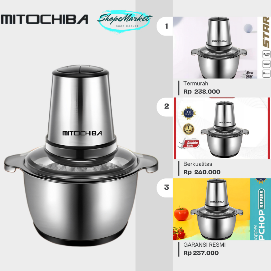 Chopper Mitochiba CH88 Termurah Stainless