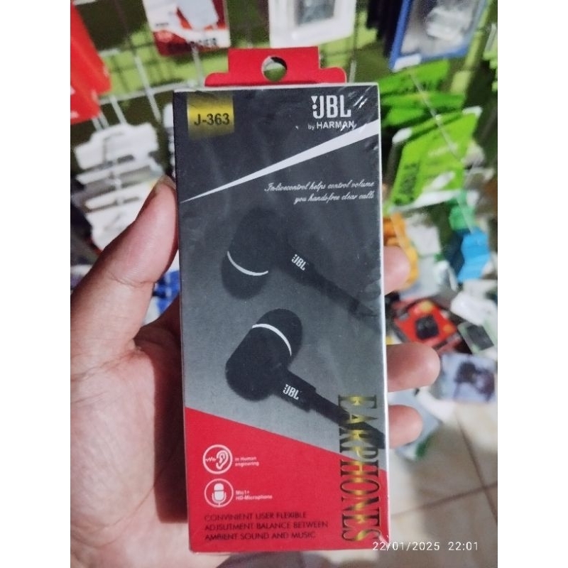 Headset Kabel JBL Earphone JB-363