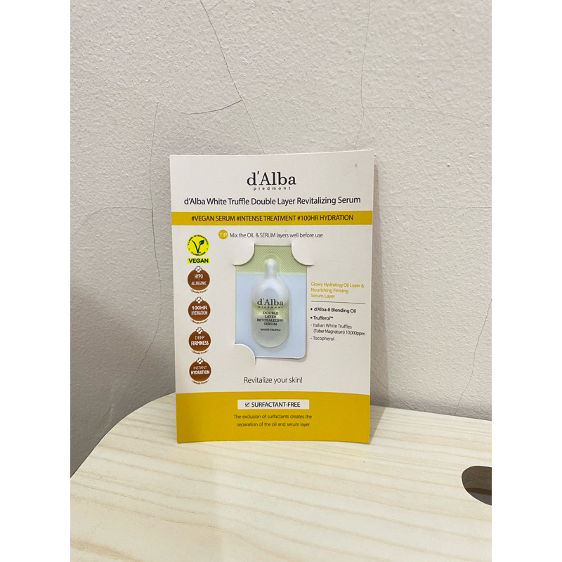 D'Alba Serum Intense Treated White Truffle Double Layer