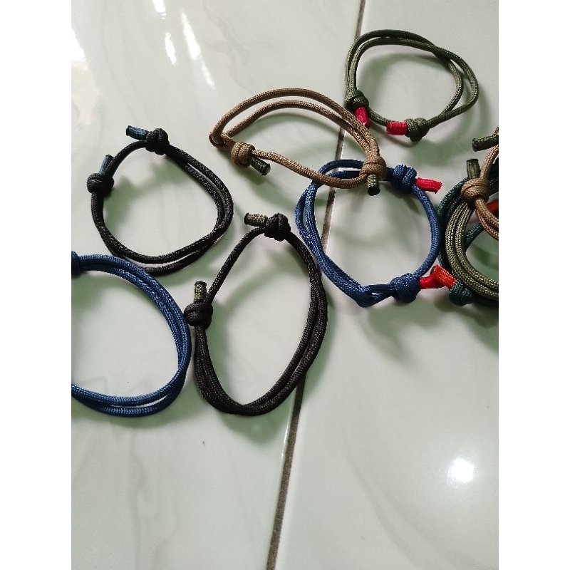 Gelang Paracord-gelang serut Paracord-gelang sliding Paracord