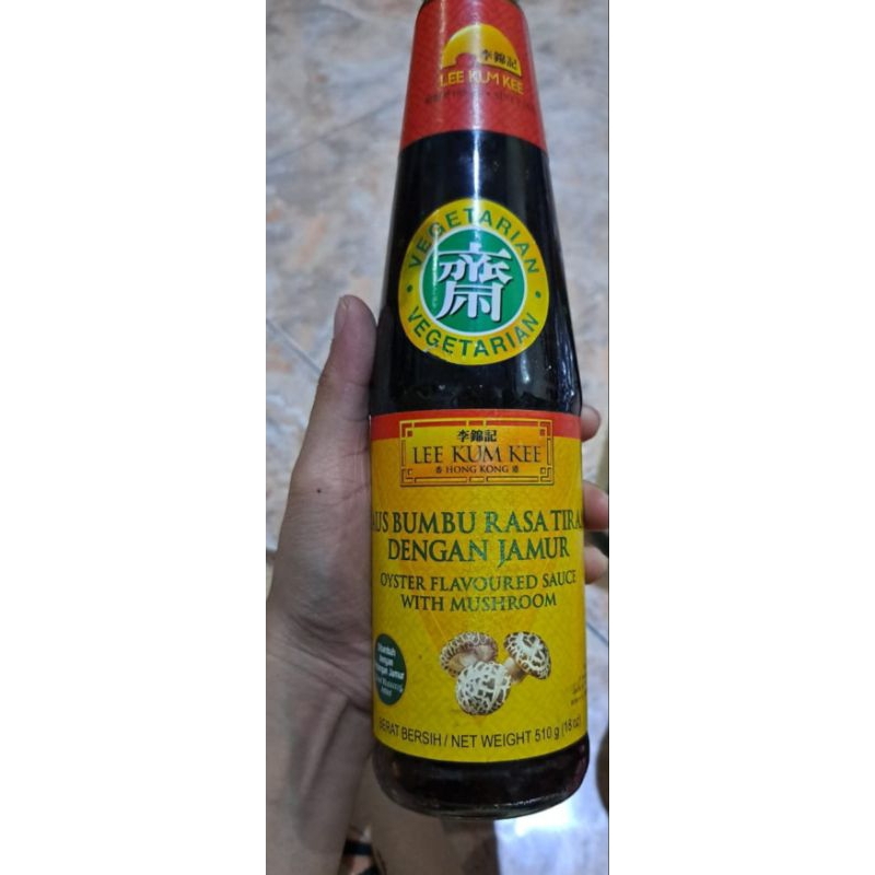 

saus bumbu rasa tiram dengan jamur lee kum kee vegetarain 510gr