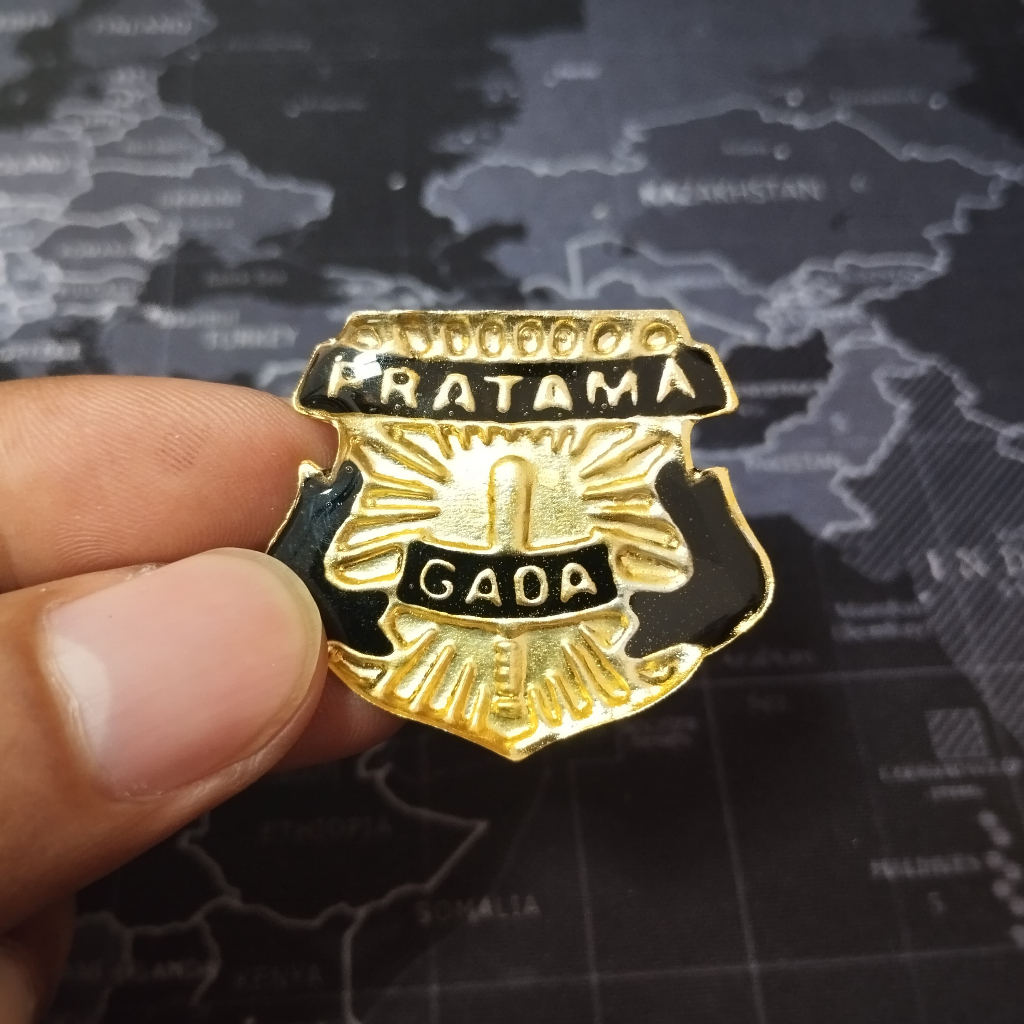 Pin Gada Pratama / madya / utama security Satpam Model Timbul [ foto asli ]