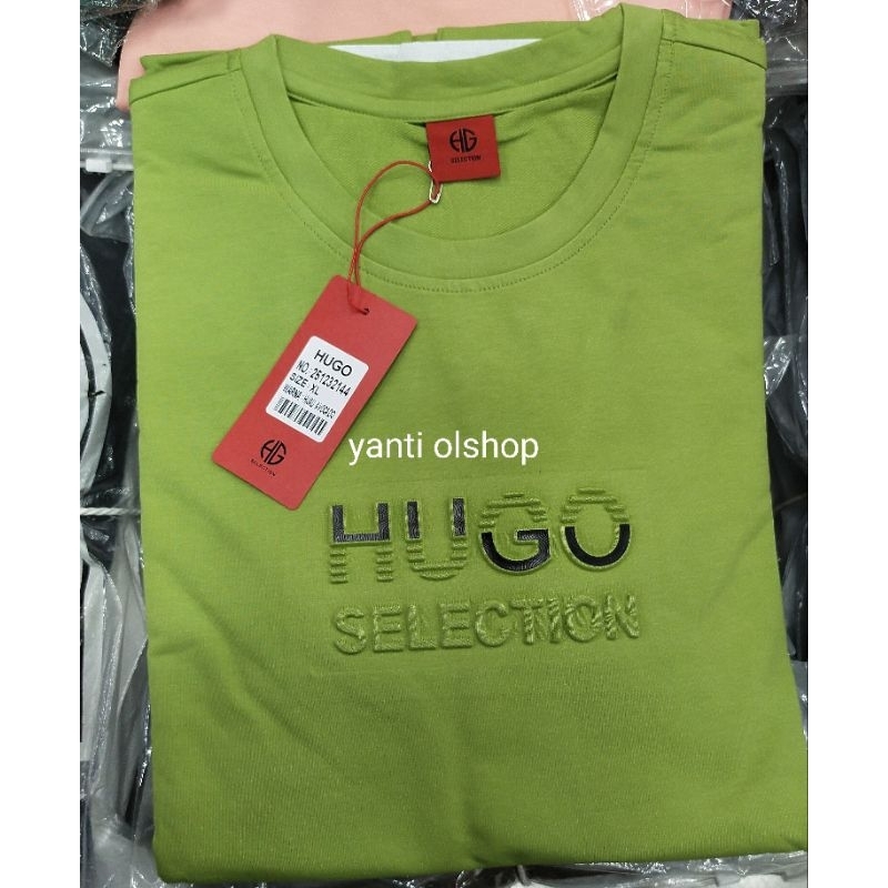 Kaos Cowok Hugo tebal #kaos HG premium