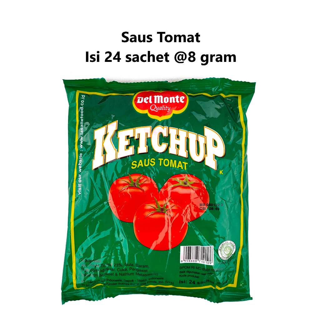 

Saus Tomat Delmonte 24 Sachet Saos Tomat Del Monte Ketchup