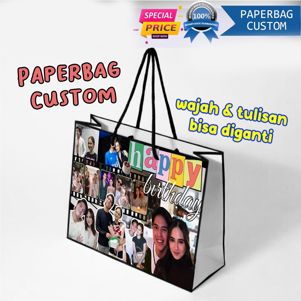 

Cetak Paper Bag Kertas Kado Custom Pinterest Muka Wajah Craft By Mea
