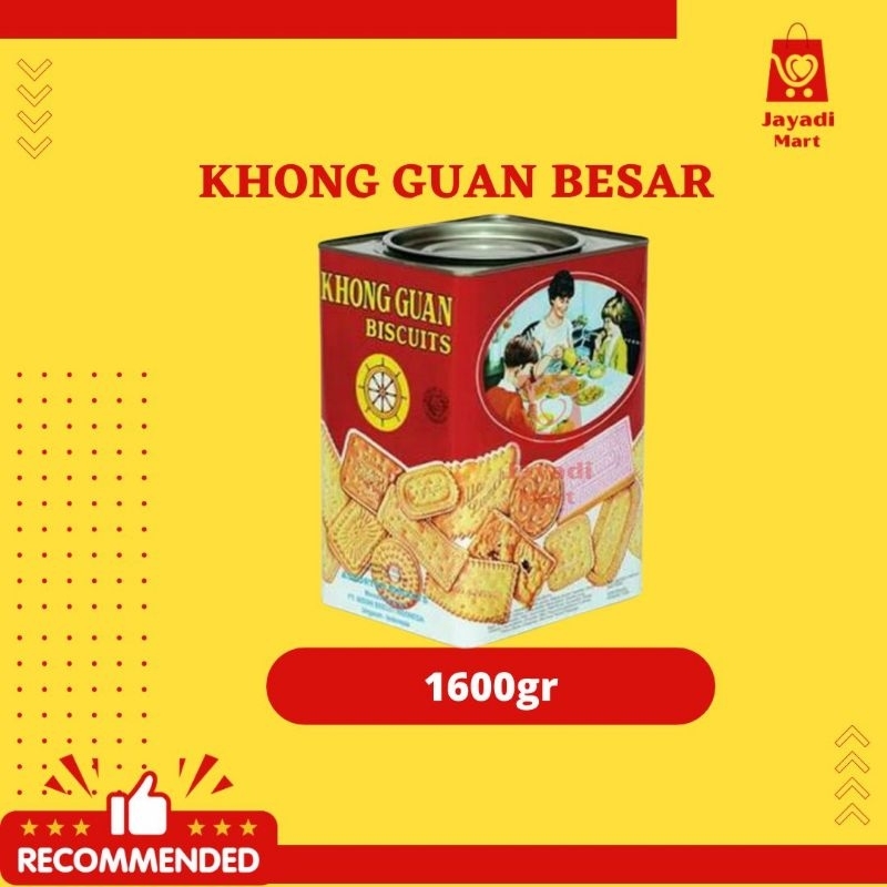 

KHONGGUAN BISKUIT KALENG MERAH 1600GR (BESAR)