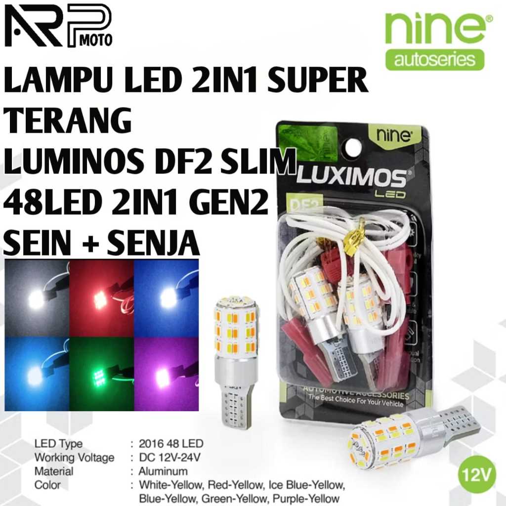 LAMPU SEIN + SENJA 2 MODE SLIM SUPER TERANG 48LED 2 IN 1 LUMINOS DF2 SEIN DAJJAL DAKJAL DAJAL UNIVER