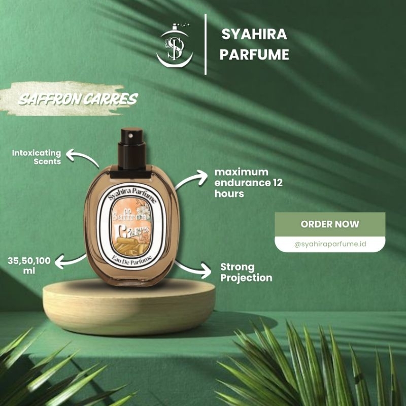 SAFFRON CARESS by Syahira Parfume - Eau De Parfume - 30ML, 50 ML, 100ML