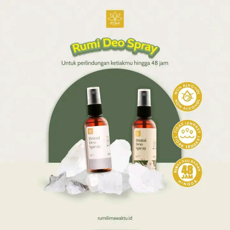 (BISA COD)KODE:RUMI*DEODORAN DEODORAN SPRAY DEODORAN SPRAY TAWAS DEODORAN TAWAS DEODORAN WANITA DEOD