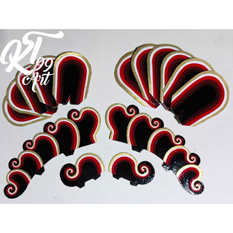 [KULIT SAPI] souvenir sisik pilis kucingan // sisik pilis kulit // sisik barongan anak // sisik pili