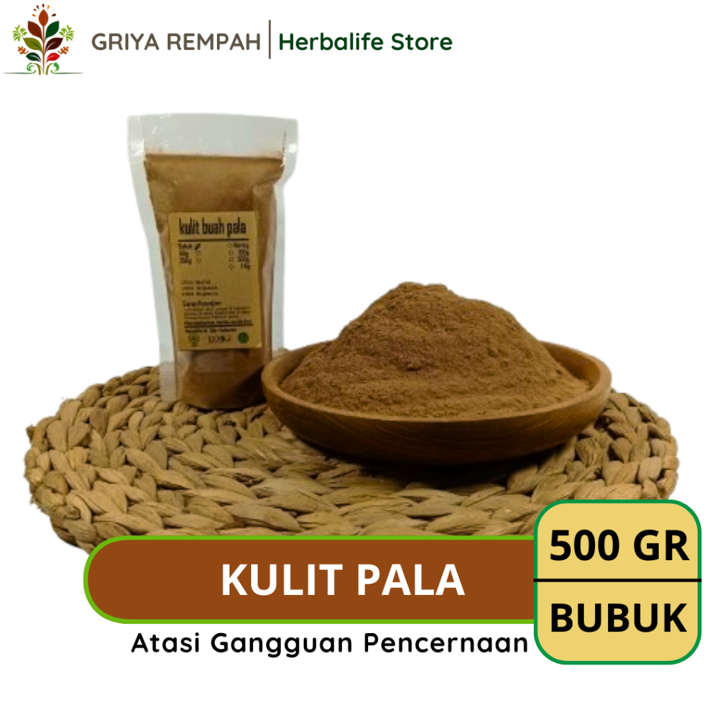 

KULIT BUAH PALA BUBUK 500 GRAM Simplisia Herbal Alami untuk Ramuan Jamu Tradisional Kering & Kesehatan Myristica fragrans Polo