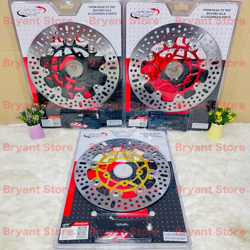 PIRINGAN CAKRAM DEPAN KTC 260MM VARIO 125 VARIO 150 DISC DISK BRAKE 260 MM LUBANG BAUT 5 DISKBRAKE