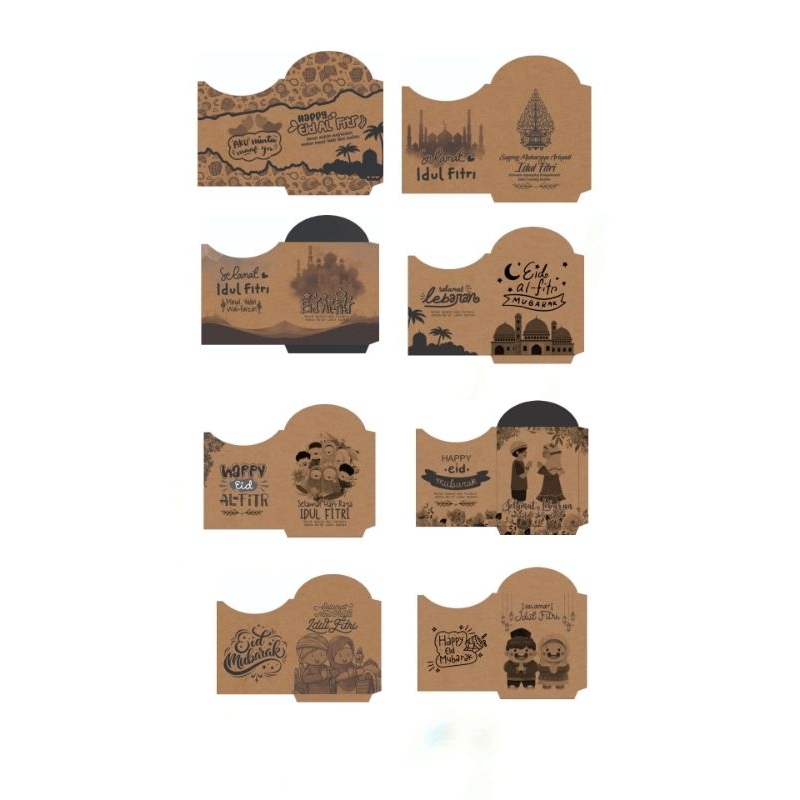 

1 kg amplop lebaran rustik estetic tebal premium(amplop craft)