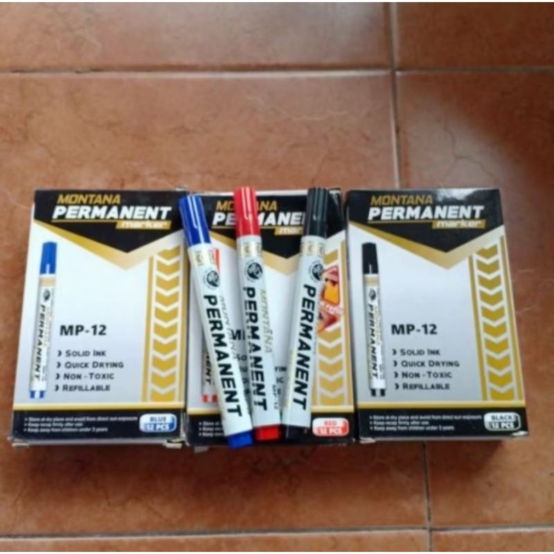

SPIDOL PERMANEN MONTANA WARNA HITAM