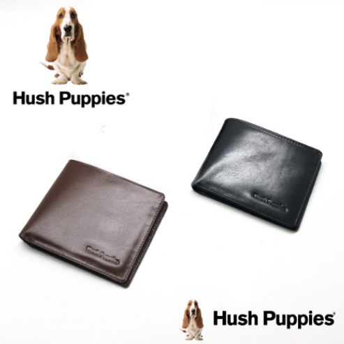 Hush Puppies Exclusive Tri fold Genuine Cow Leather wallet dompet pria kulit asli 002 hss