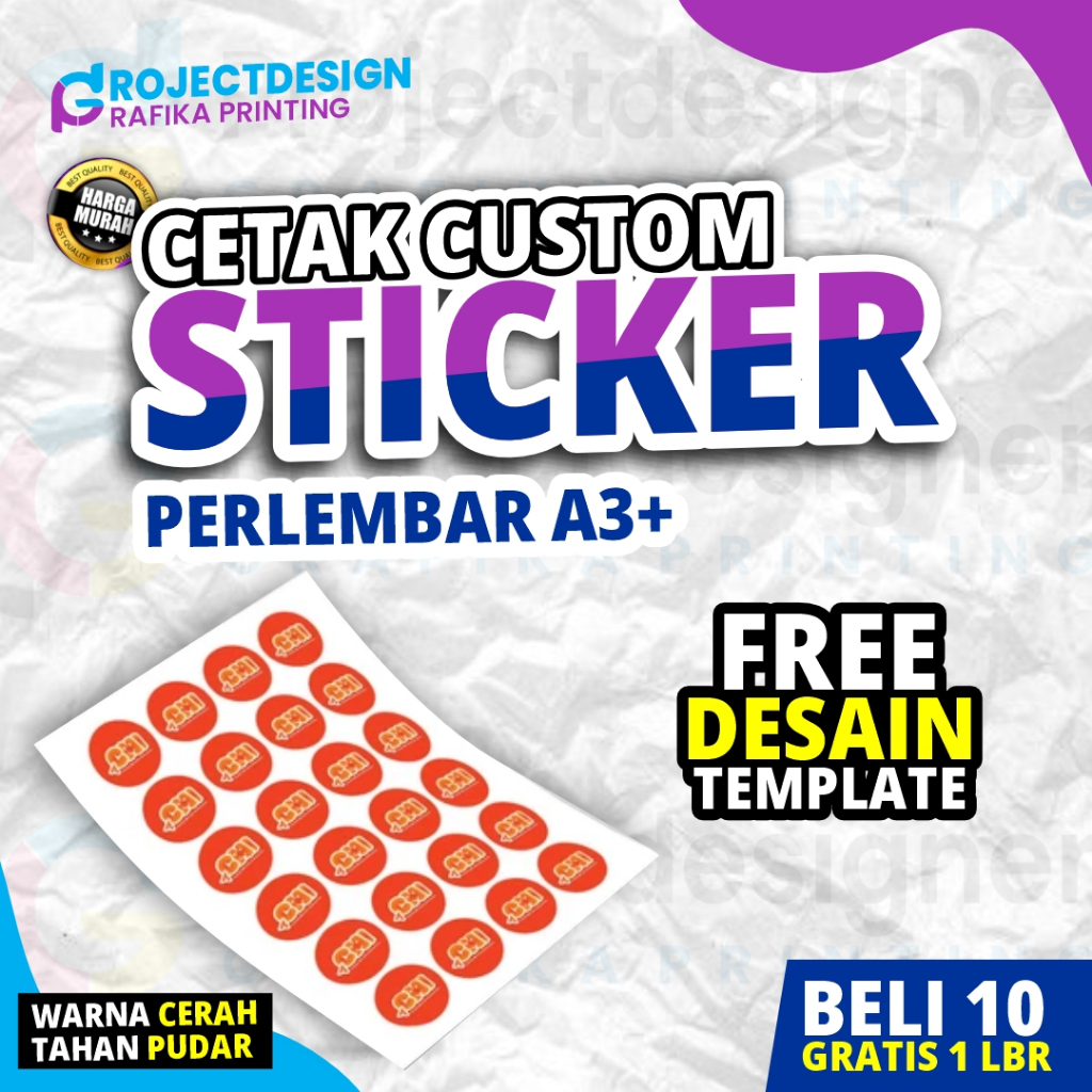 

CETAK STIKER CHROMO A3 MURAH / CETAK STIKER LABEL KEMASAN MAKANAN MINUMAN ONLINE SHOP MURAH