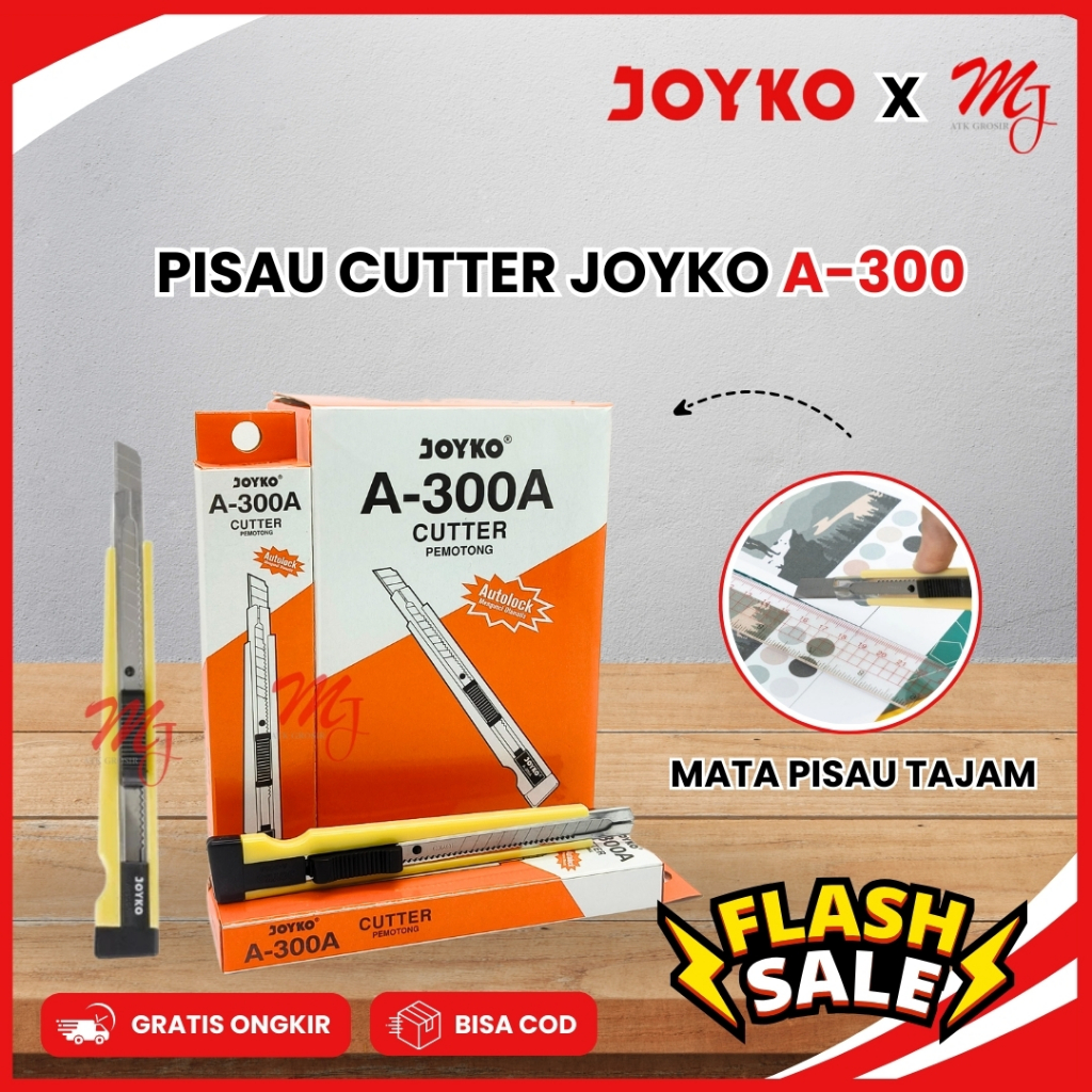 

Cutter / Kater / Pisau Pemotong Kertas Joyko A-300