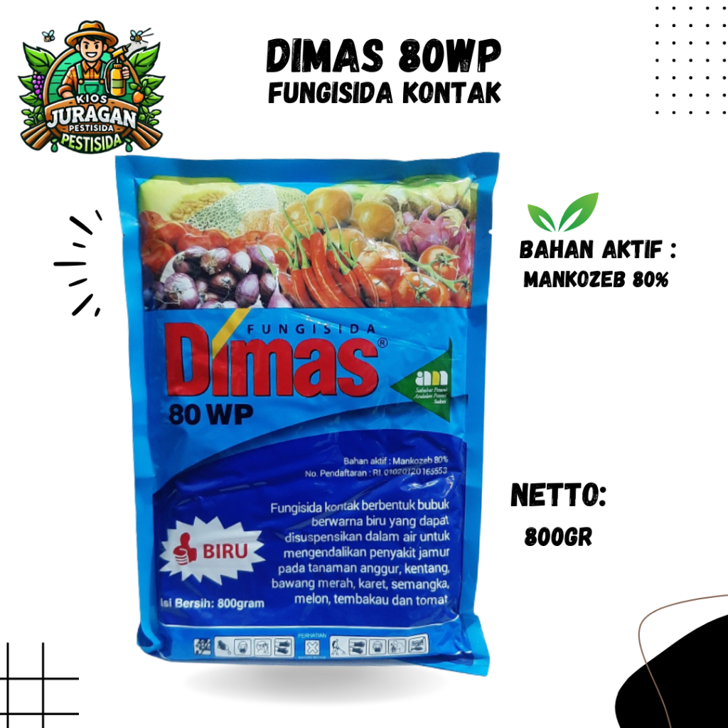 DIMAS 80WP 800GR FUNGISIDA MANKOZEB BIRU