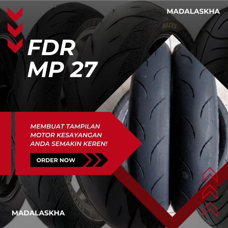 SEPASANG BAN MP 27 UKURAN 90/80-14 // BAN MOTOR MATIC RING 14