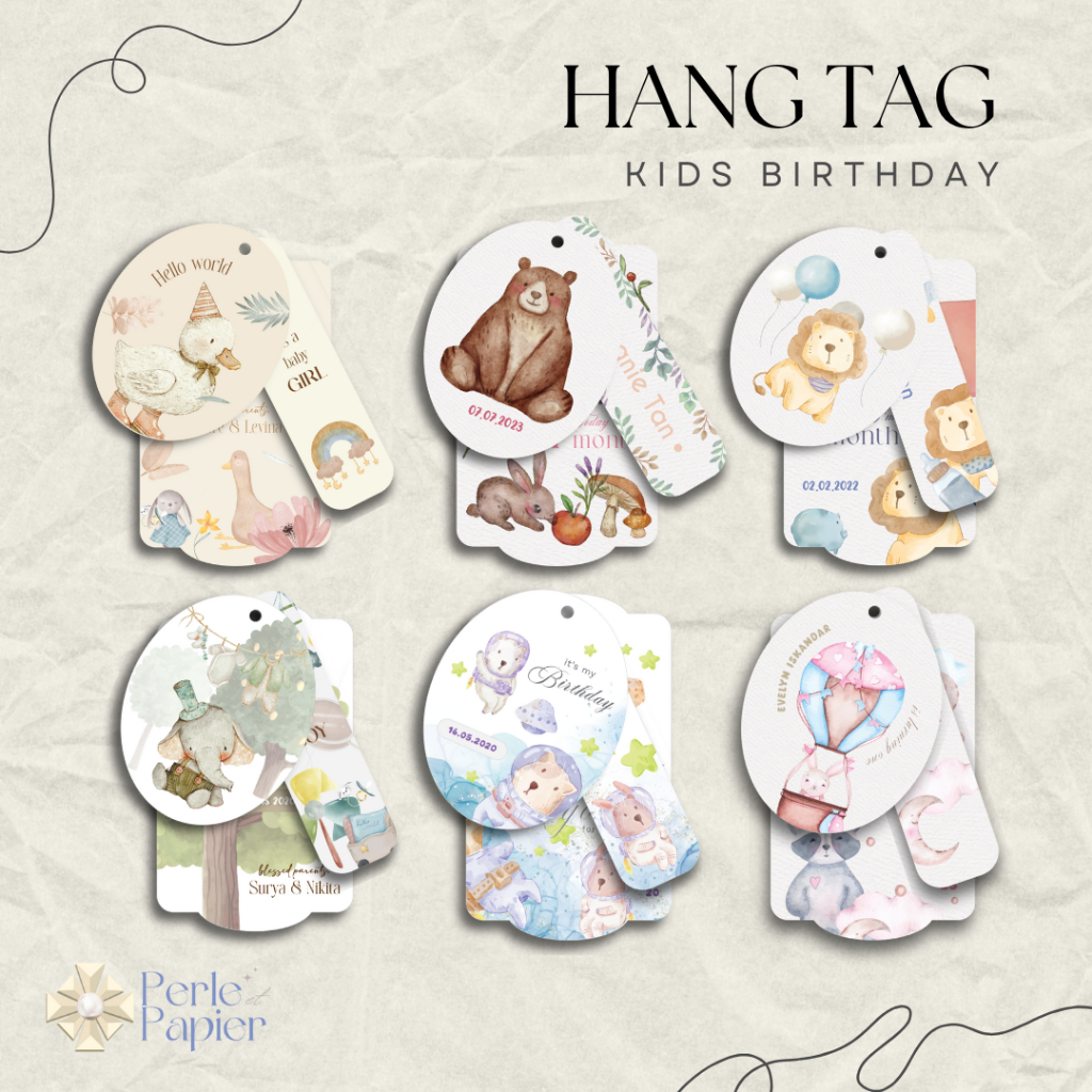 

Hang Tag Kids Birthday / Baby One month / Ulang tahun anak / Newborn