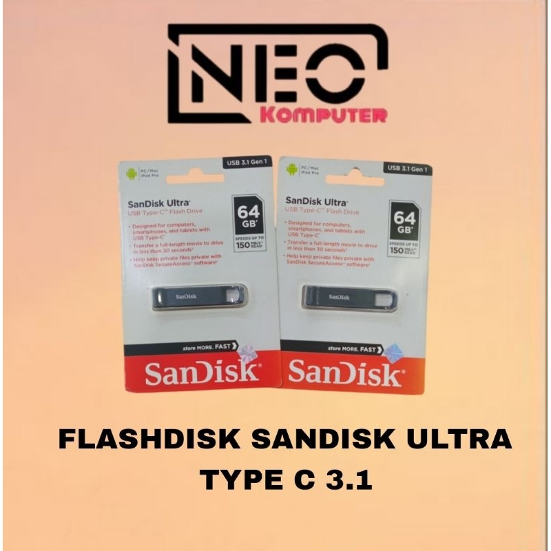 FLASHDISK SANDISK 64GB OTG TYPE C