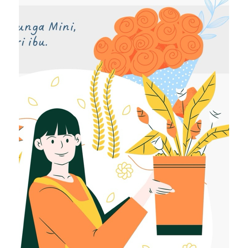 

Rangkai Bunga, Kertas Bunga, Pita, kartu ucapan